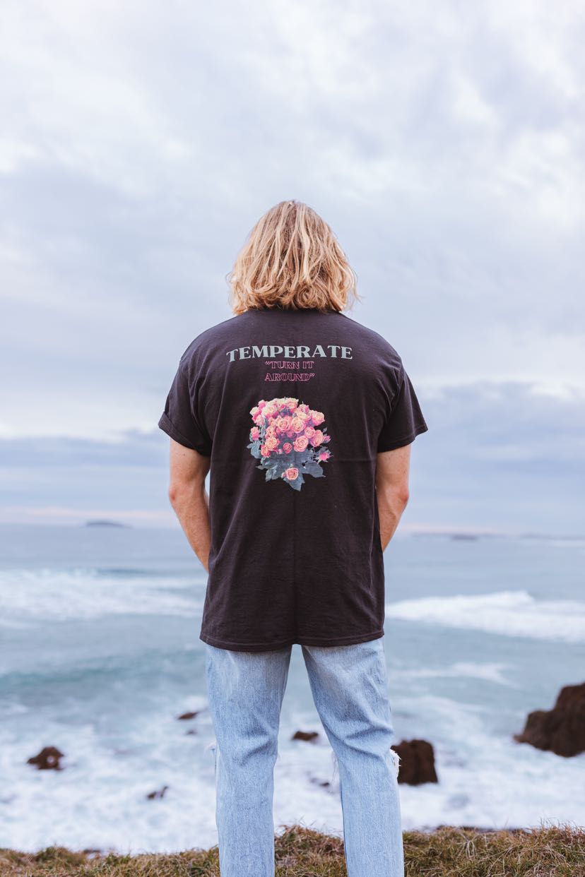 'Turn it Around' Black Tee