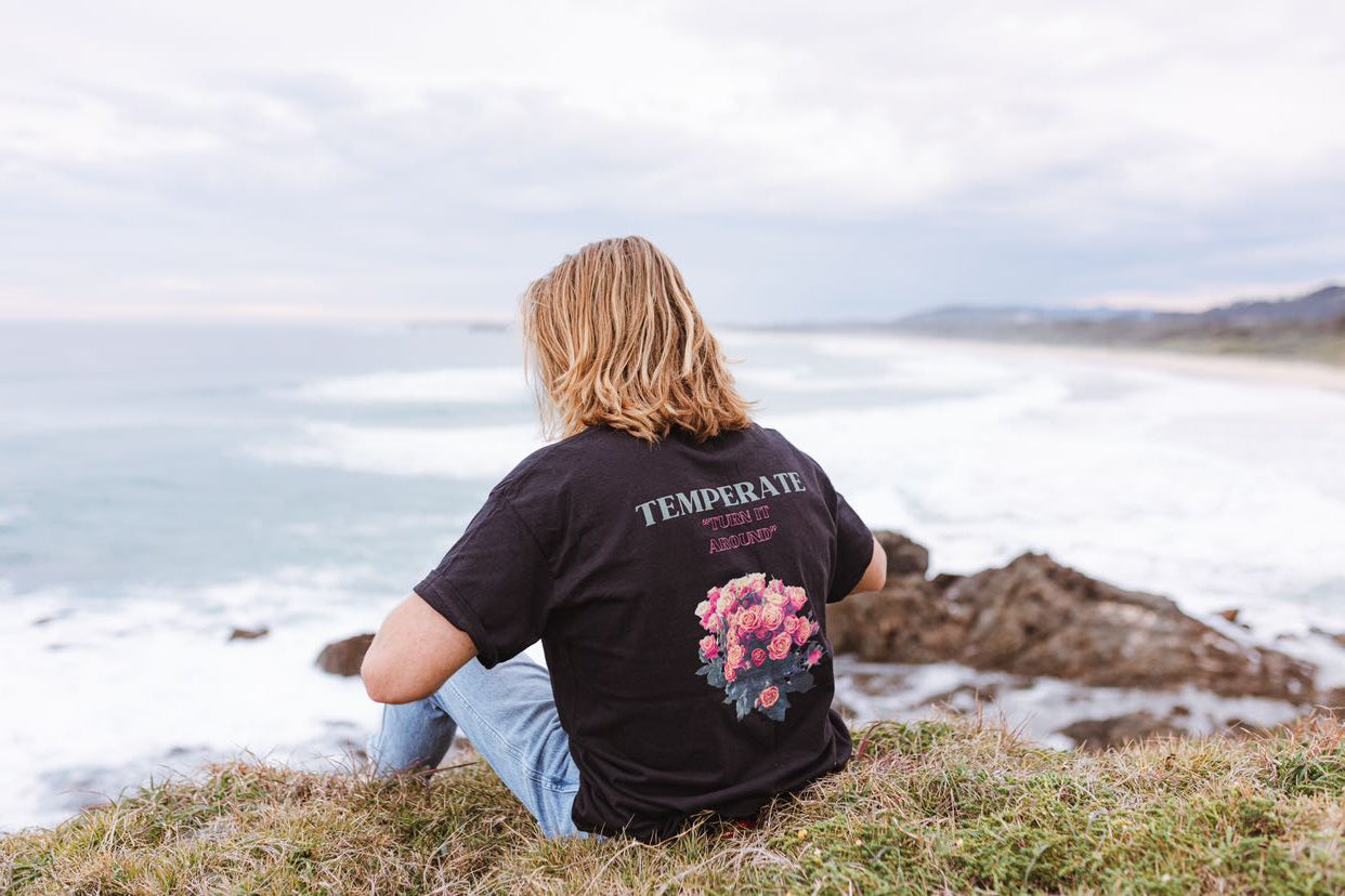 'Turn it Around' Black Tee